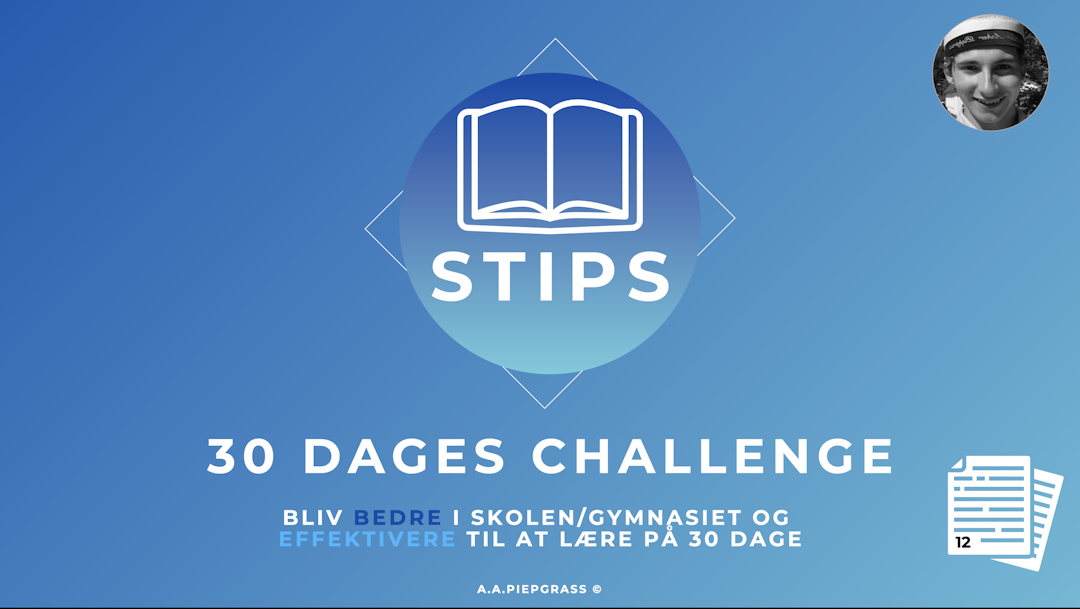 billede af kurset Øg dine karakterer på 30 dage –STIPS 30 dages challenge