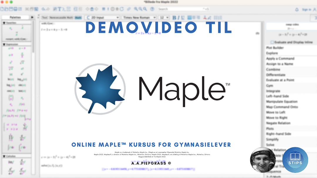 billede af kurset Demovideo til Maple™ kursus