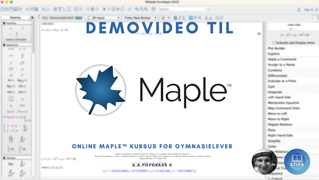 Demovideo til Maple™ kursus